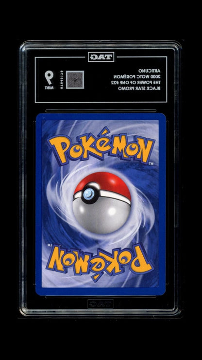 Pokemon Articuno 2000 WOTC The Power of One #22 Black Star Promo TAG 9