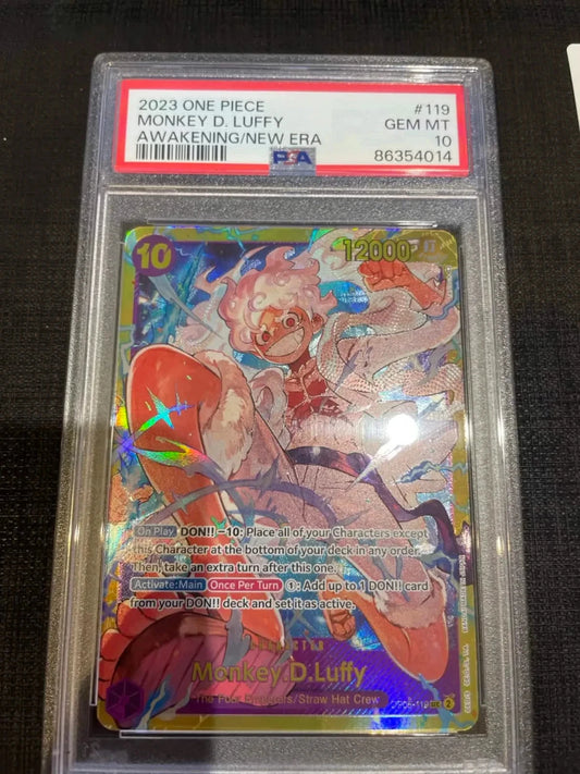 one piece tcg graded cards ACE Grading 10 Gem Mint One Piece Eng Monkey D Luffy ST29-001 perfect – Card  Vault TCG main image 1