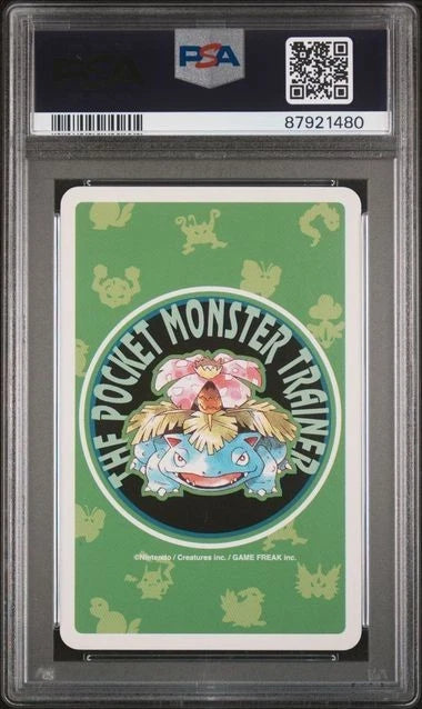 Pokemon Bulbasaur Green Playing Card Ace of Diamonds PSA 10