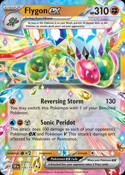 Pokemon Flygon ex Surging Sparks 106/191 Double Rare