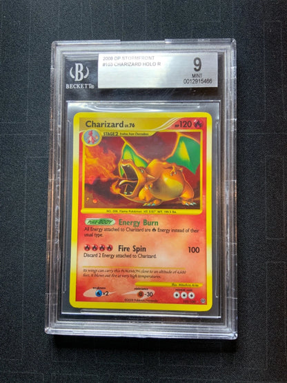 Pokemon 2008 DP Stormfront #103 Charizard Holo R BGS 9 MINT