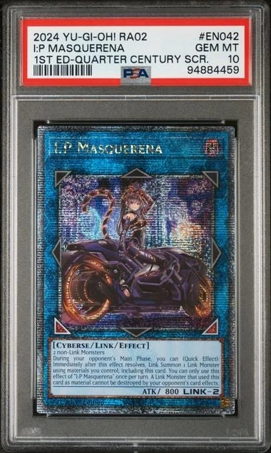Yugioh I:P Masquerina RA02-EN042 Quarter Centuery Secret Rare PSA 10
