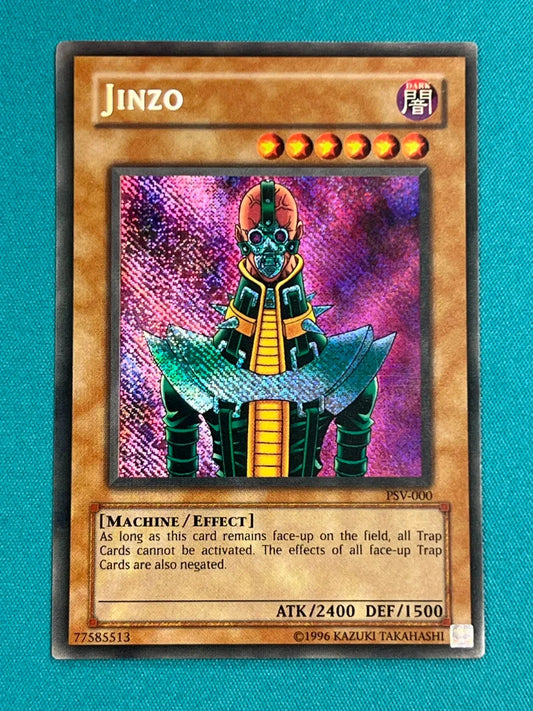 Yugioh Jinzo PSV-000 Secret Rare LP REVERSE HOLO MISPRINT