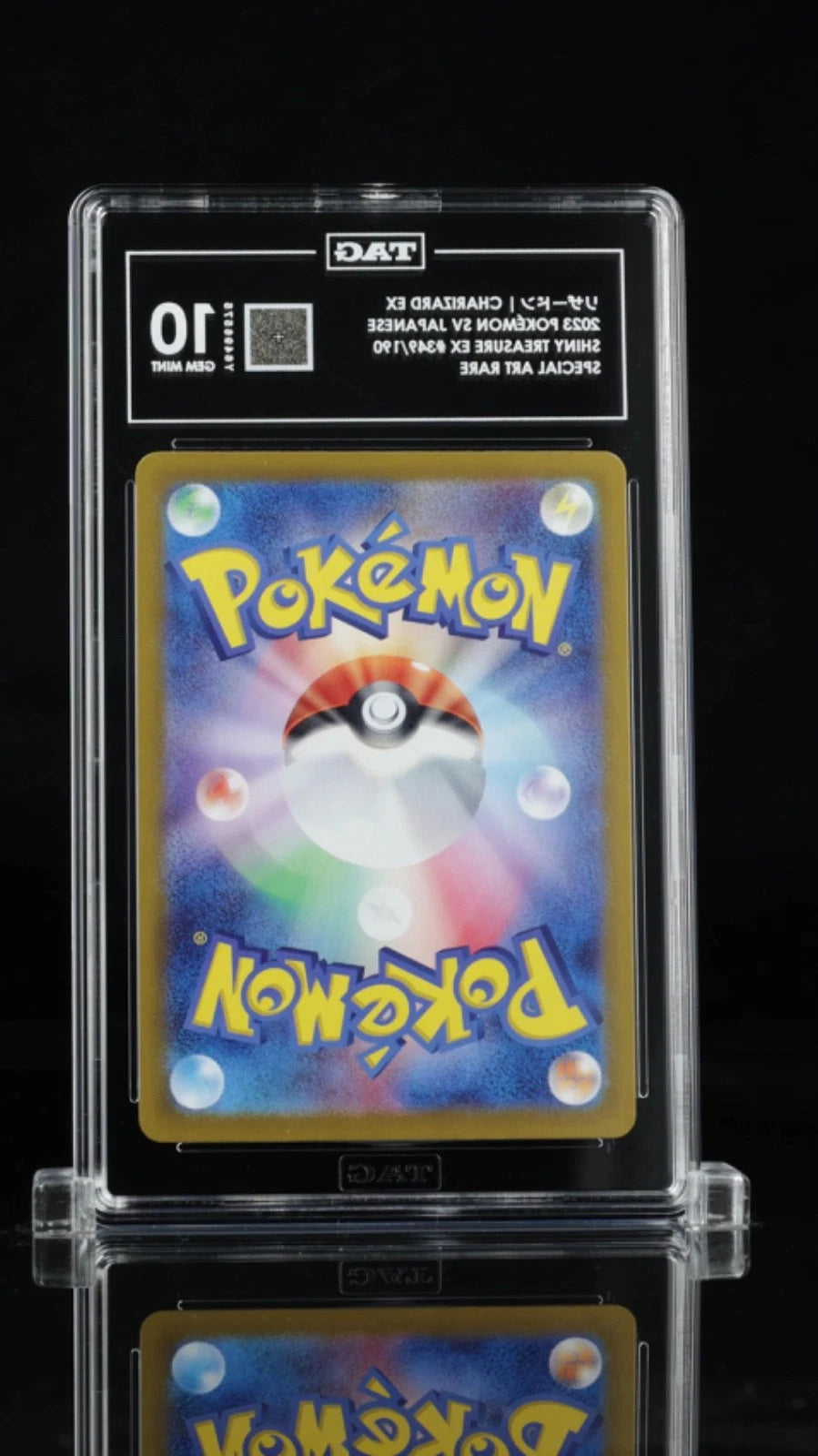 Pokemon Charizard EX 2023 SV JP Shiny Treasure EX #349/190 SAR TAG 10 Gem Mint