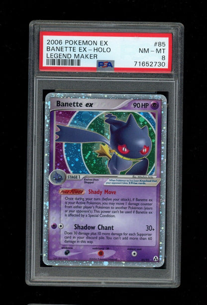 Pokemon Banette Ex Holo 85 Legend Maker PSA 8