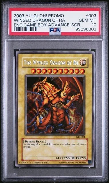 Yugioh - Winged Dragon of Ra GBI Secret PSA 10 GEM MINT (99096003)
