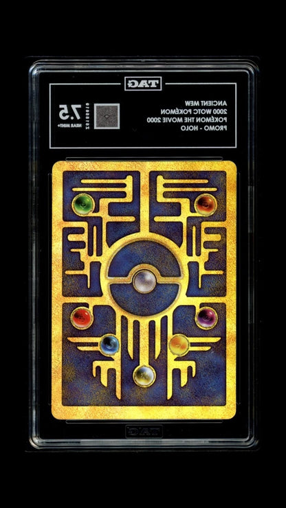 Pokemon Ancient Mew 2000 WOTC Pokemon The Movie Promo - Holo TAG 7.5