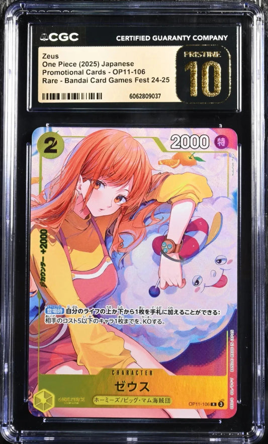 One Piece Zeus OP11-106 Promo Bandai Card Games Fest 24-25 Japanese CGC 10 (#1)