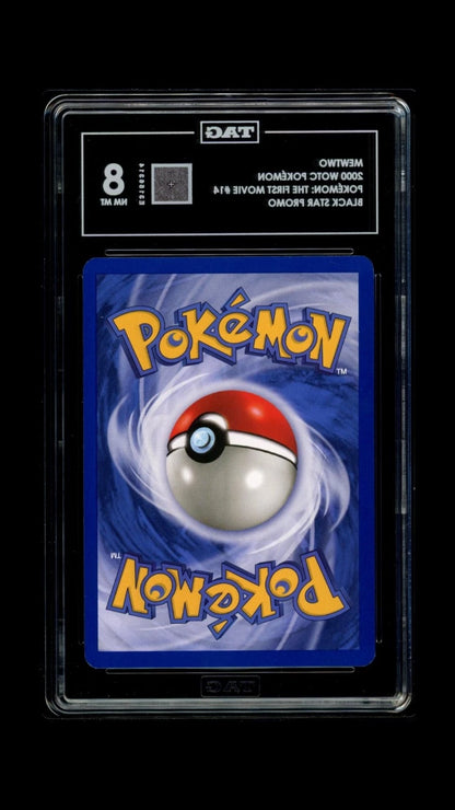 Pokemon Mewtwo 2000 WOTC The First Movie #14 Black Star Promo TAG 8 NM MT