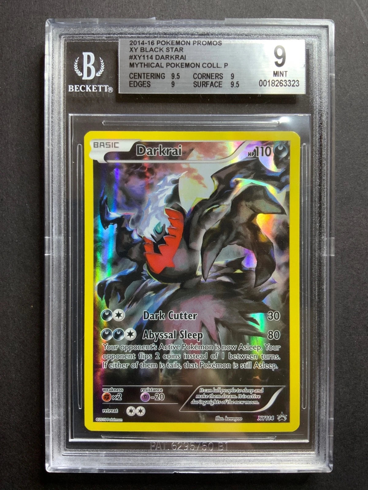 Pokemon Promos XY Black Star Darkrai Mythical Pokemon Collection #XY114 BGS 9