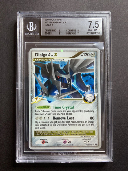 Pokemon Platinum Dialga G LVX Holo R #122 BGS 7.5