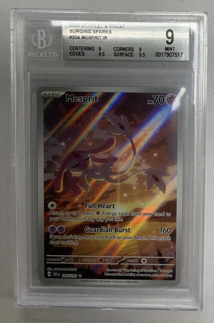 Pokemon - Mesprit Surging Sparks 204 BGS 9