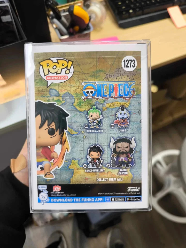FUNKO POP - One Piece Red Hawk Luffy #1273 CHASE Special Edition w/Protector