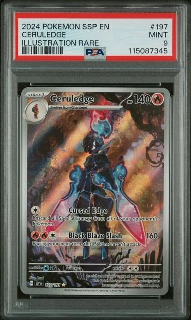 Pokemon Ceruledge Surging Sparks 197/191 Illustration Rare PSA 9