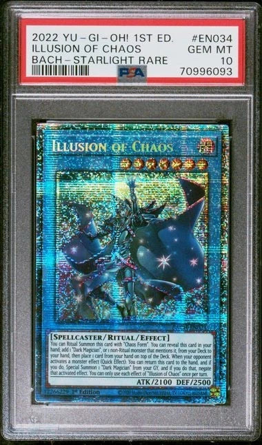 Yugioh - Illusion of Chaos BACH-EN034 Starlight Rare PSA 10
