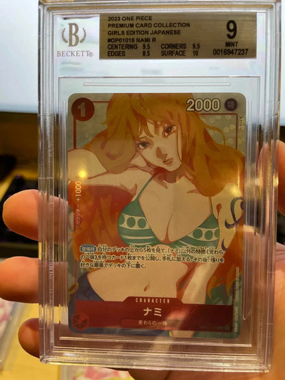 One Piece TCG - Nami OP01-016 Premium Card Collection Girls Edition BGS 9