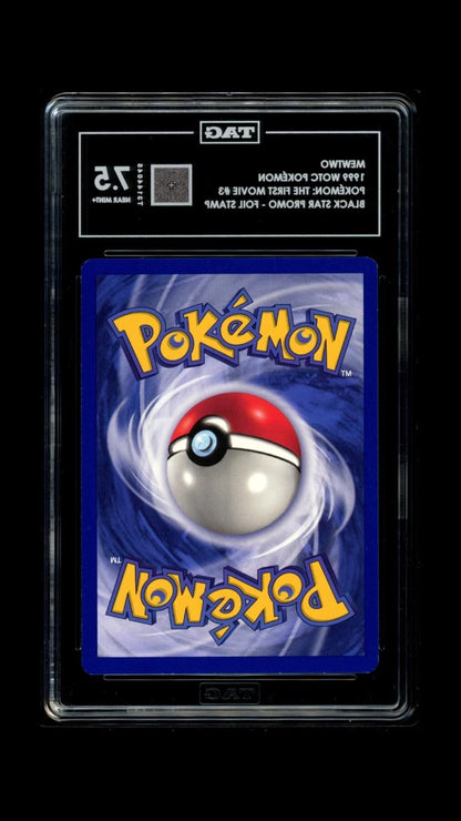 Pokemon Mewtwo 1999 WOTC The First Movie #3 Black Star Promo Foil Stamp TAG 7.5