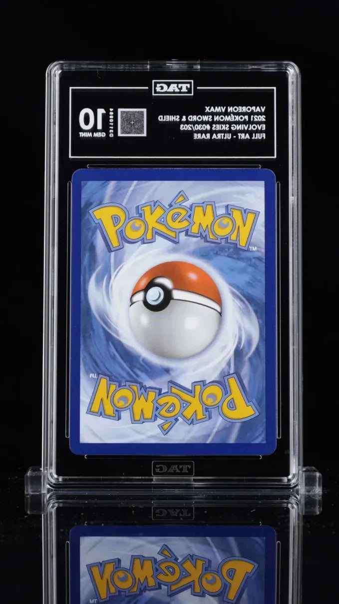 Pokemon Vaporeon VMAX 2021 S&S Evolving Skies #030/203 FA - UR TAG 10 Gem Mint