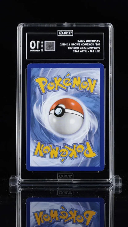 Pokemon Vaporeon VMAX 2021 S&S Evolving Skies #030/203 FA - UR TAG 10 Gem Mint