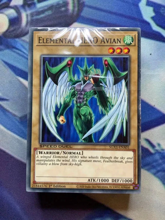 Yugioh Elemental HERO Avian SGX1 SEALED DECK