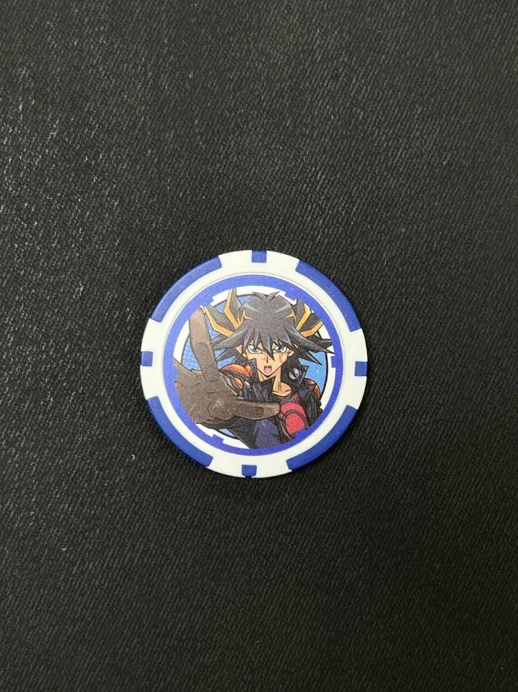 Yugioh Yusei Fudo Duel Links Prize - Rare Collectible Poker Chip