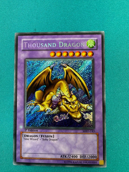 Yugioh Thousand Dragon 1st Edition MRD-143 Secret Rare VLP ASIAN ENGLISH