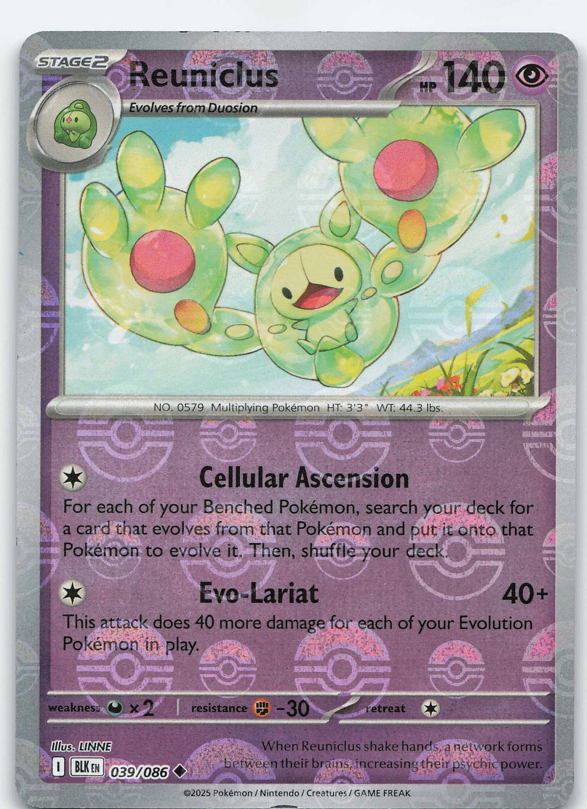 Reuniclus (Poke Ball Pattern) 39 - SV Black Bolt Holofoil
