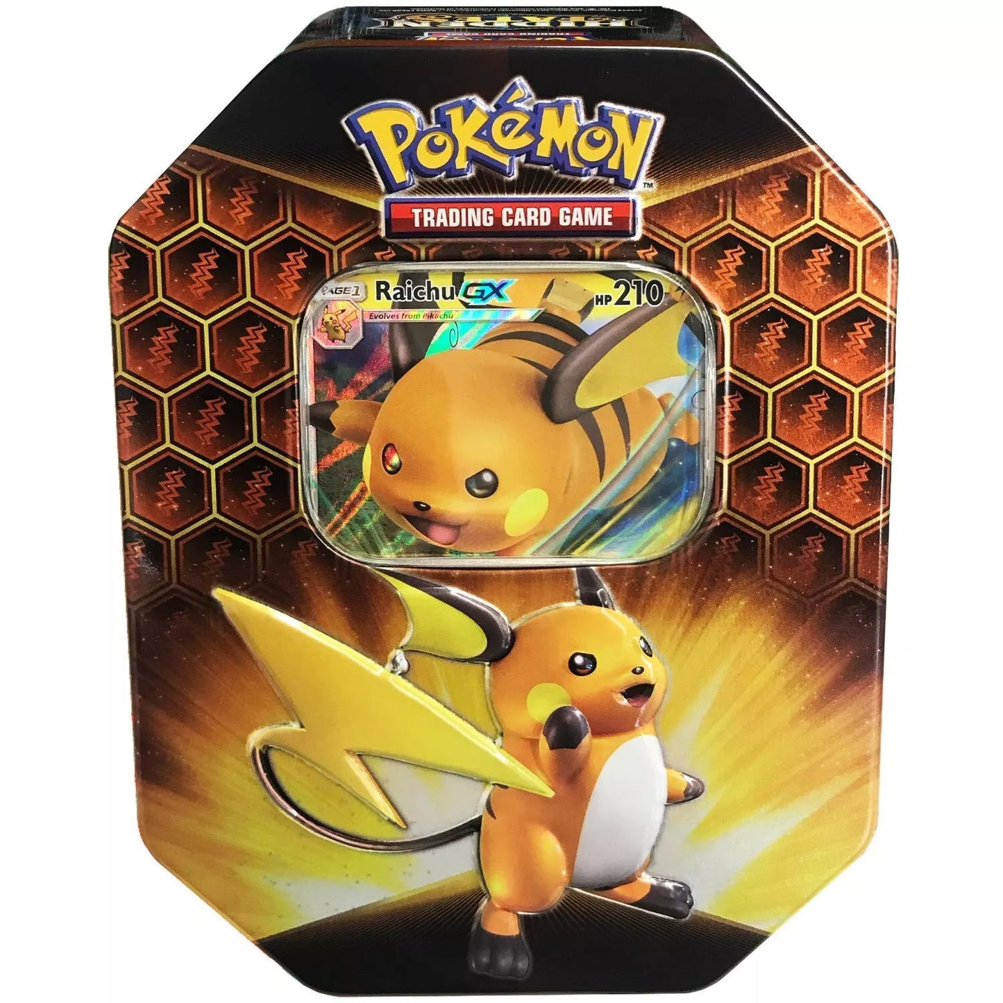 Pokemon Hidden Fates Raichu GX Tin Sealed (w)