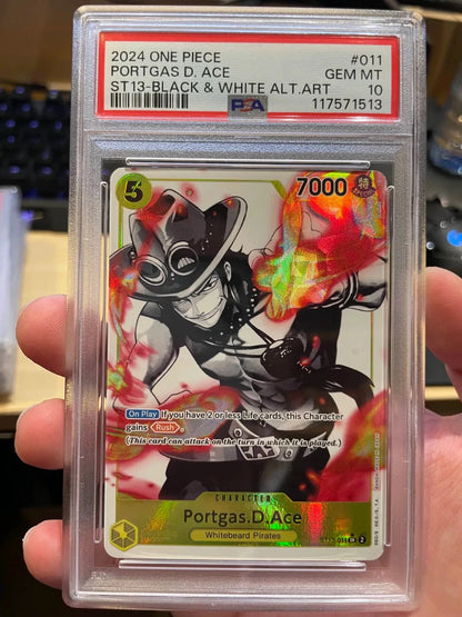 One Piece TCG - Portgas D. Ace ST13-011 Alternate Art PSA 10