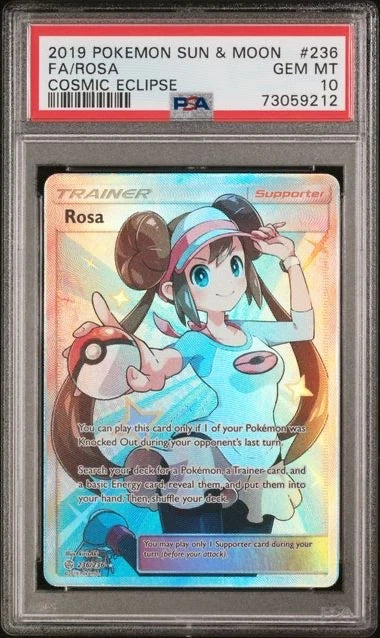 Pokemon S & M Rosa Cosmic Eclipse #236 PSA 10