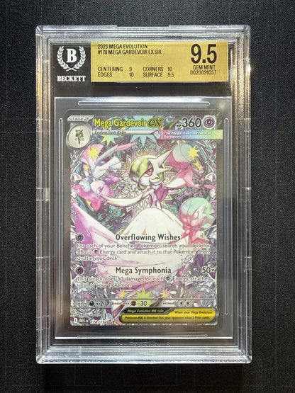 Pokemon 2025 Mega Evolution Mega Gardevoir EX SIR #178 BGS 9.5