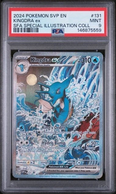 Pokemon 2024 Pokemon SVP EN Kingdra EX SFA Special Illustration COLL #131 PSA 9