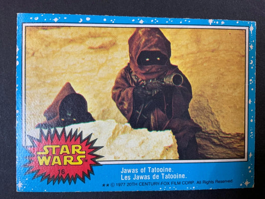 Star Wars 1977 OPC Jawas Of Tatooine #16 Miscut
