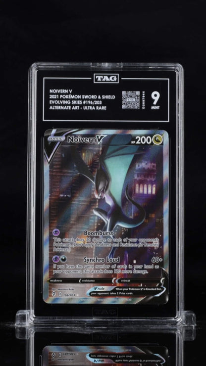 Pokemon - Noivern V 196 Evolving Skies Alt Art TAG 9