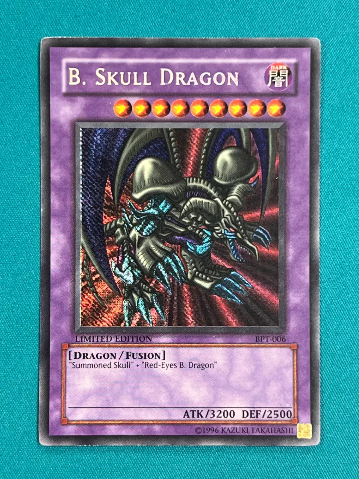 Yugioh B Skull Dragon Limited Edition BPT-006 Secret Rare LP REVERSE FOIL