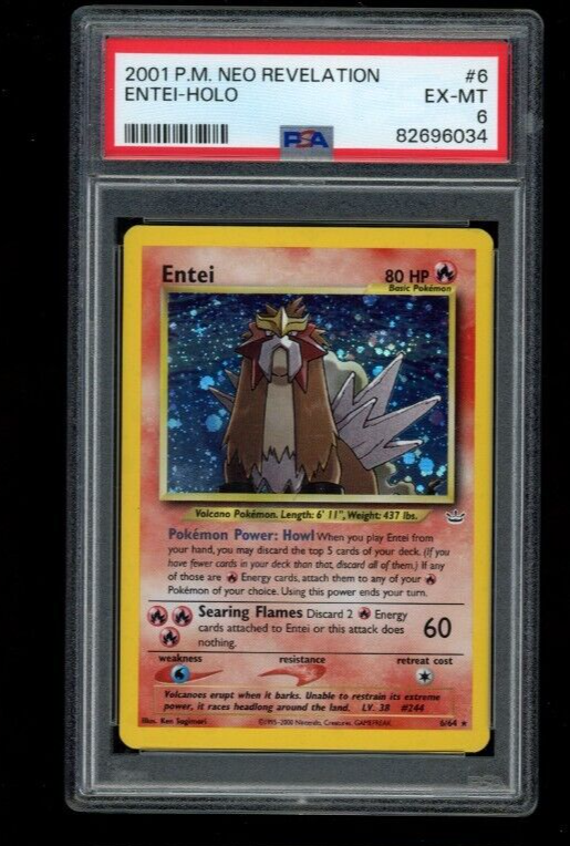 Entei Neo Revelation Holo PSA 6