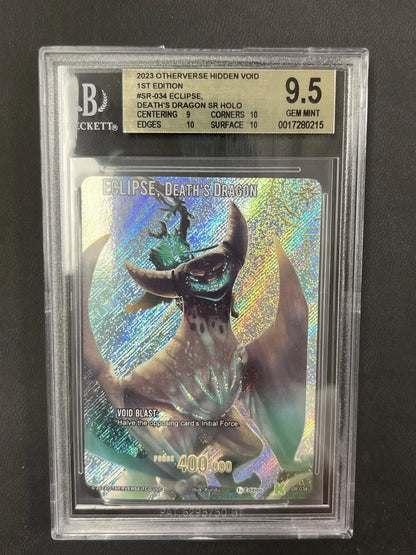 Otherverse Eclipse, Death's Dragon Holo SR-034 - 2023 Hidden Void 1st edition