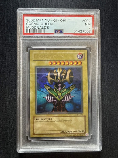 Yugioh 2002 MP1 Cosmo Queen McDoanlds’s #002 PSA 7