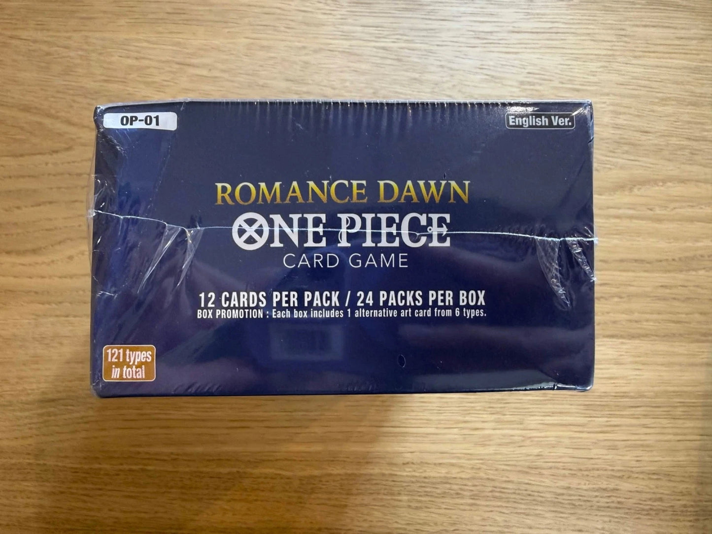 One Piece TCG Romance Dawn Booster Box W/ Acrylic Case (White Bottom) (Sealed)
