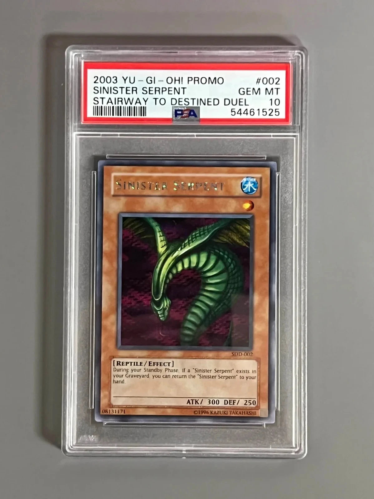 Yugioh Sinister Serpent SDD-002 Secret Rare PSA 10
