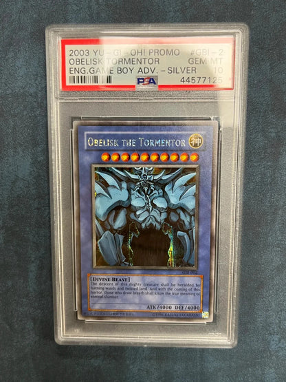 YUGIOH Promo Obelisk the Tormentor GBI SCR PSA 10 #1