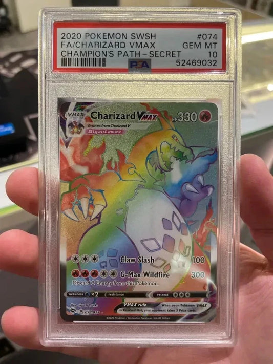 Pokemon Charizard Vmax 074/073 Champions Path Secret Rare PSA 10