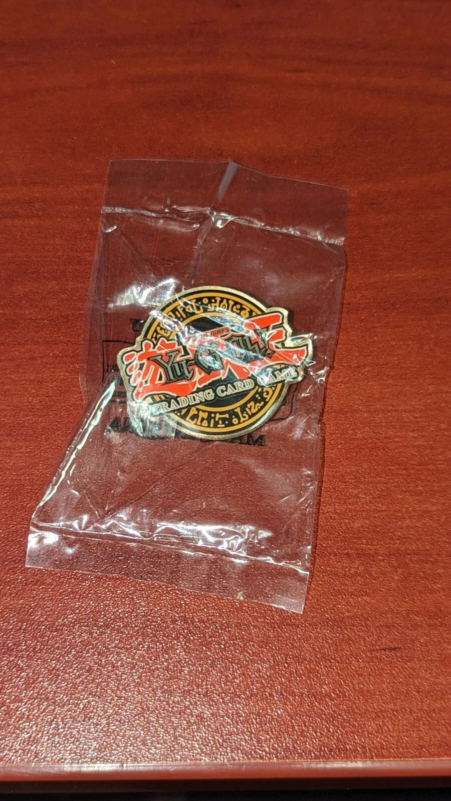 YUGIOH Konami Trading Card Game Round Pin NEW SEALED