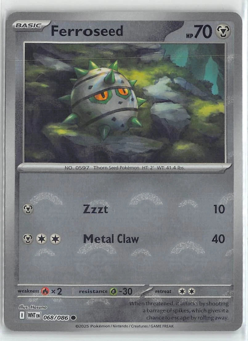 Ferroseed (Poke Ball Pattern) 68 - SV White Flare Holofoil