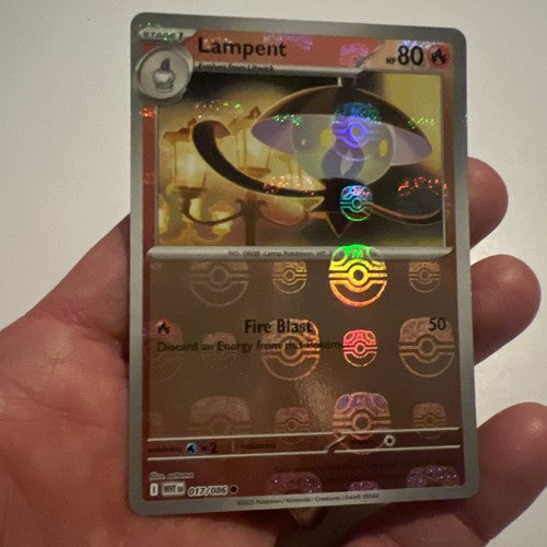 Lampent (Master Ball Pattern) 17 - SV White Flare Holofoil