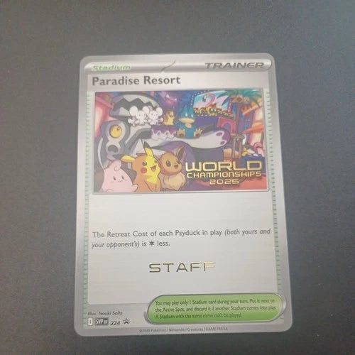 Paradise Resort - 224 (World Championships 2025) [Staff] 224 - SV Scarlet & Violet Promo Cards
