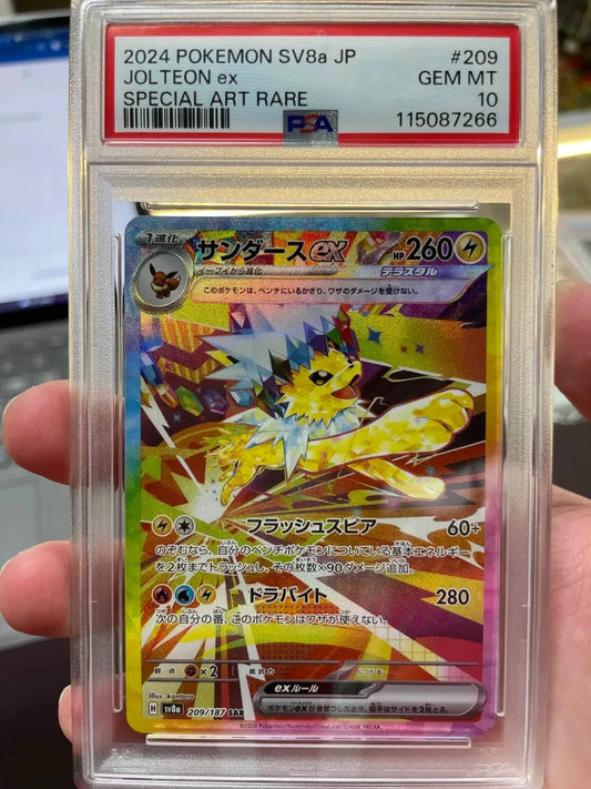 Pokemon Jolteon ex SAR JP Terastal Festival 209/187 PSA 10