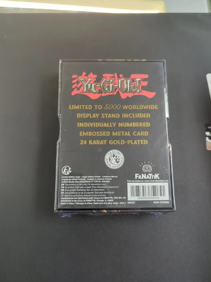 [CLEARANCE] Yugioh 24k Gold Plated Card Red Eyes Black Dragon