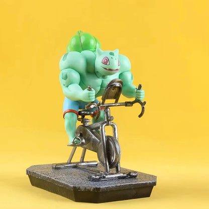 Pokemon Gym Bro Body building Bulbasaur Figure (Unofficial) (~20cm tall)