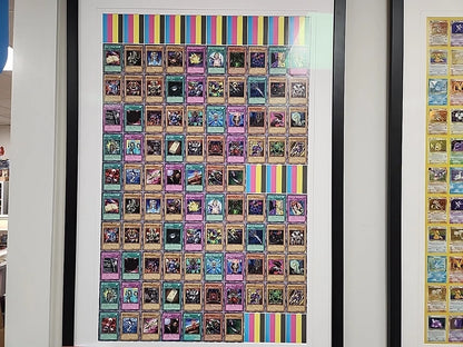 Yugioh SDY Starter Deck Yugi 1st Edition MISPRINT Uncut Sheet Glass Framed